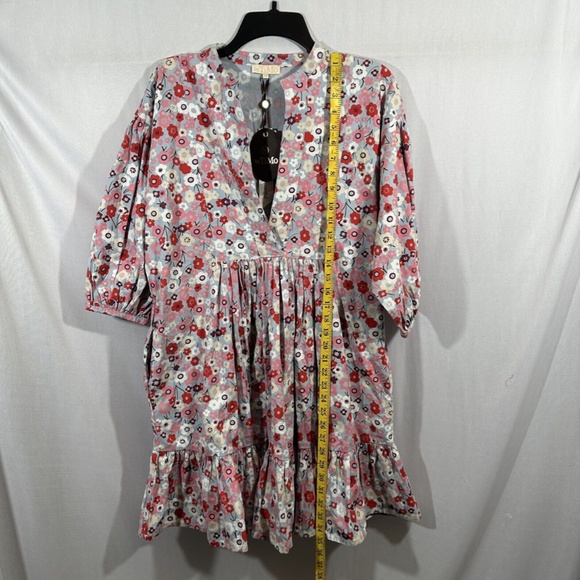NWT $335 byTiMo [ XS ] Structured Cotton‎ Shift Dress in Flower Garden RARE - Picture 4 of 16